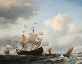 Een vlaggenschip komt voor anker